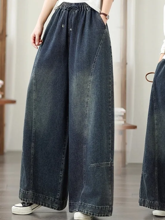 High Waist Wide Leg Jeans Artistic Patchwork plus Size Women's Casual Sle Non-Stretch Denim Long Pants Autumn Faion
High Waist Wide Leg Jeans Artistic Patchwork plus Size Women's Casual Sle Non-Stretch Denim Long Pants Autumn Faion