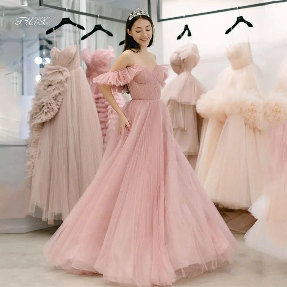 TULX Fairy Tulle Evening Dresses Sweetheart Detachable Sleeve Party Dress Customized A line Long Formal Evening Party Dresses
TULX Fairy Tulle Evening Dresses Sweetheart Detachable Sleeve Party Dress Customized A line Long Formal Evening Party Dresses