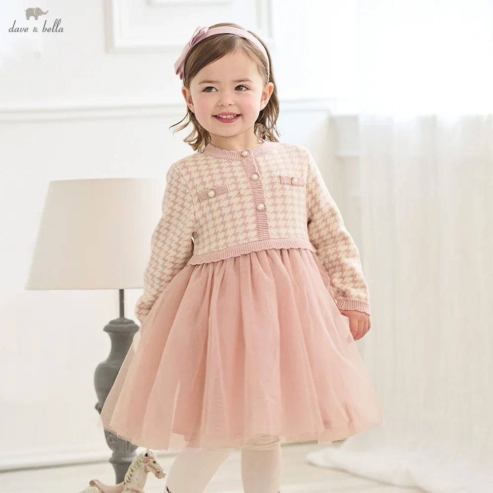 Dave Bella Children's Fake Two piece Dress Autumn Charm Gentle Cute Girls' Pink Mesh Princess Dress Party Outdoor DB3253125
Dave Bella Children's Fake Two piece Dress Autumn Charm Gentle Cute Girls' Pink Mesh Princess Dress Party Outdoor DB3253125
