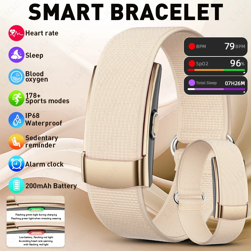 Original LIGE Smart Watch Sedentary Reminder 178+ Sports Modes 200mAh Battery IP68 Waterproof Multifunctional Men Smart Bracelet
Original LIGE Smart Watch Sedentary Reminder 178+ Sports Modes 200mAh Battery IP68 Waterproof Multifunctional Men Smart Bracelet
