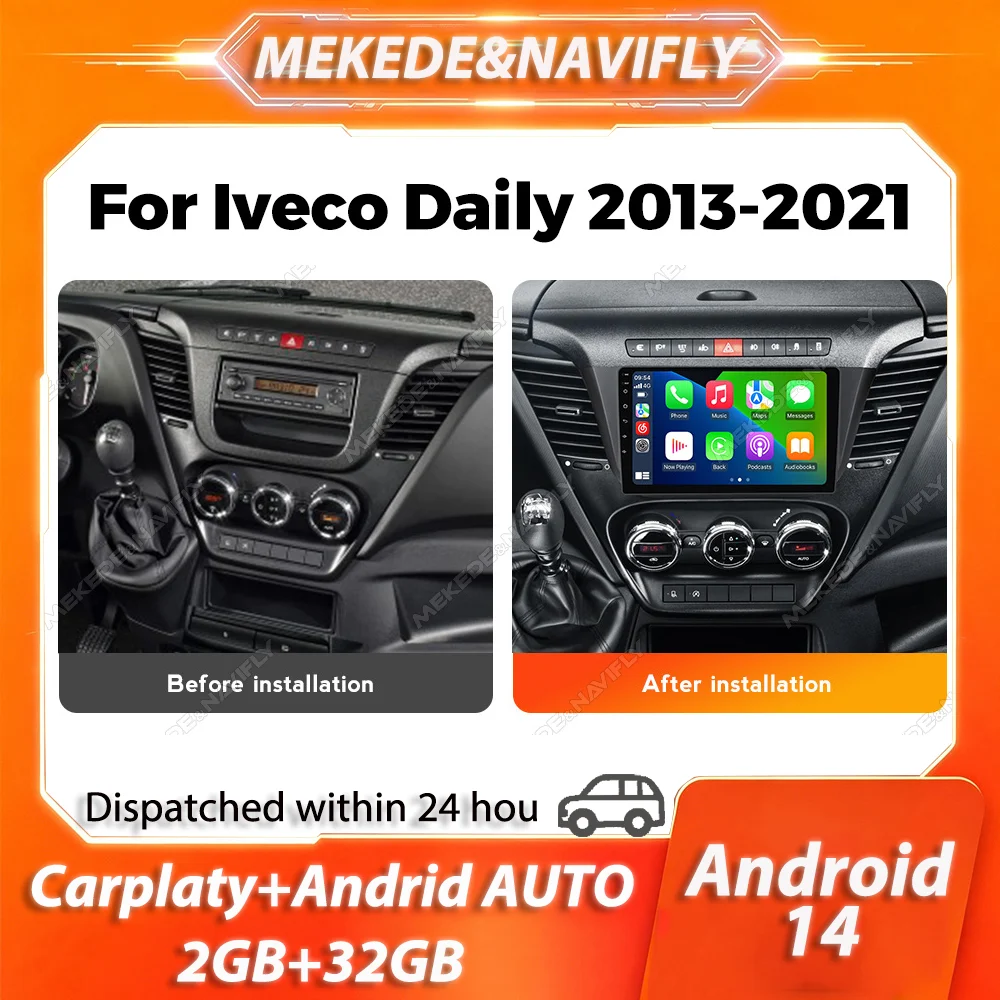 MEKEDE 2 Din Wireless Carplay For Iveco Daily 2013 - 2022 IPS Screen Car Radio GPS BT autoradio Stereo Intelligent audio system
MEKEDE 2 Din Wireless Carplay For Iveco Daily 2013 - 2022 IPS Screen Car Radio GPS BT autoradio Stereo Intelligent audio system