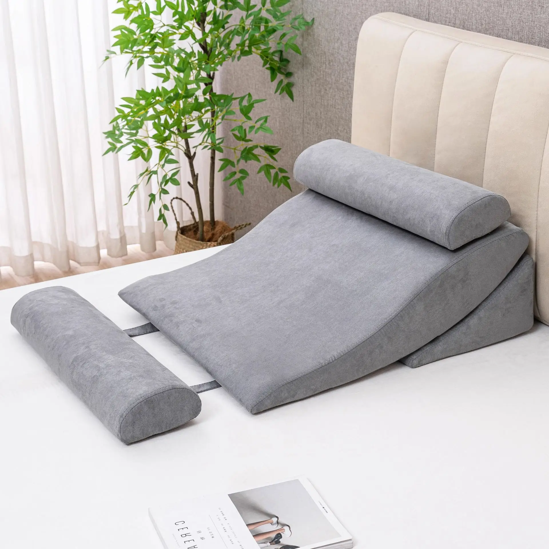 Adjustable Slope Pillow Bedside Large Backrest Casual Combination Pillow Relief Acid Reflux Side Sleepers Pure Cotton
Adjustable Slope Pillow Bedside Large Backrest Casual Combination Pillow Relief Acid Reflux Side Sleepers Pure Cotton