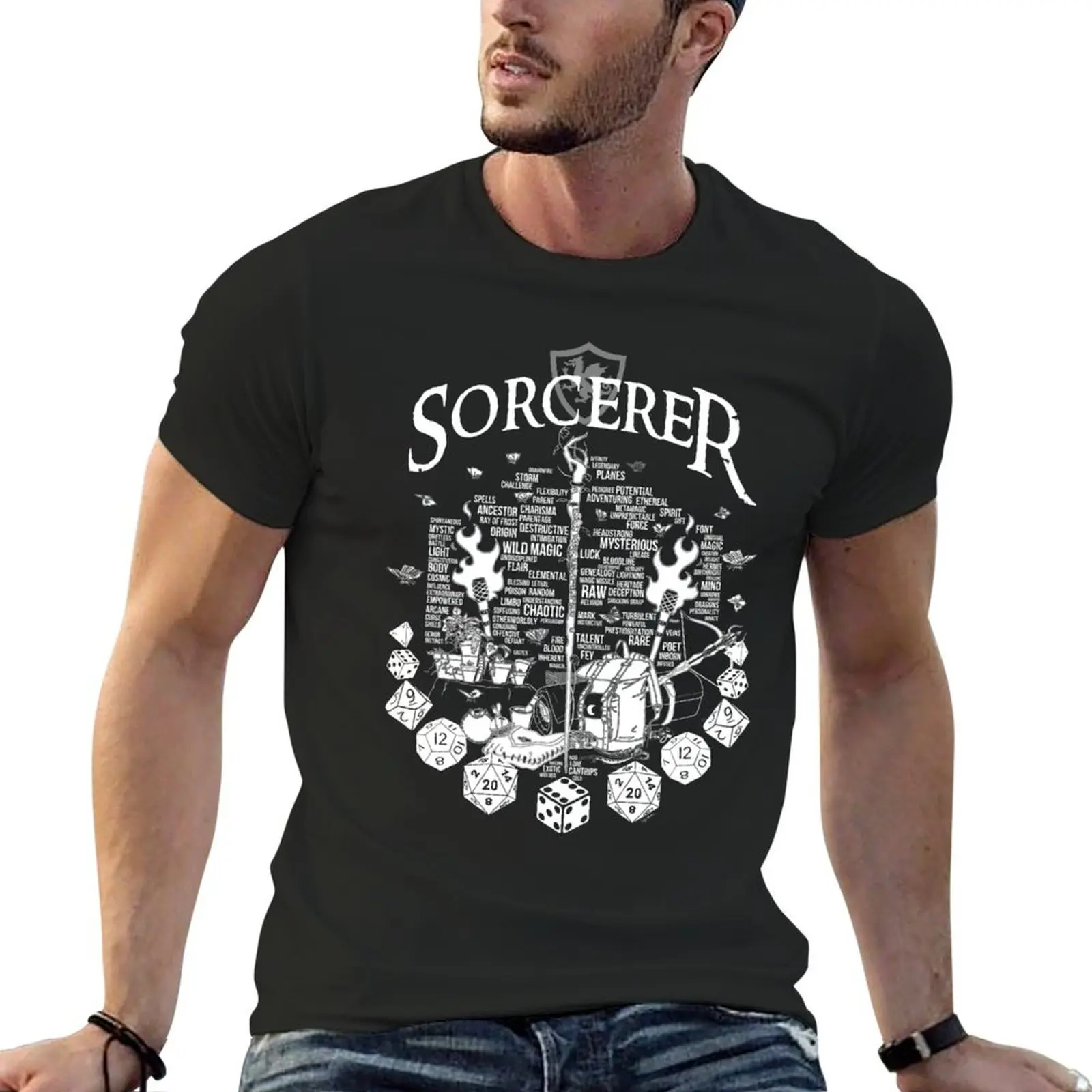 RPG Class Series: Sorcerer - White Version T-Shirt anime t shirts graphics clothing for men
RPG Class Series: Sorcerer - White Version T-Shirt anime t shirts graphics clothing for men