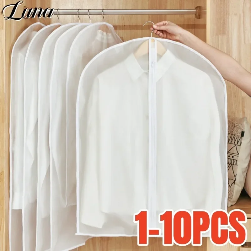 1-10PCS Clothes Dust Cover Translucent Thick Washable Dust Bag Household Coat Suit Garment Covers Enclosed Zipper Clothes Bags
1-10PCS Clothes Dust Cover Translucent Thick Washable Dust Bag Household Coat Suit Garment Covers Enclosed Zipper Clothes Bags