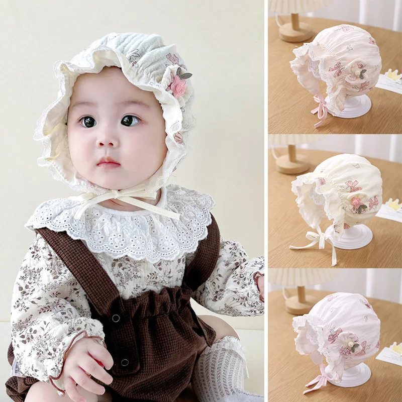 Cute Flower Ruffle Baby Hat Cartoon Print Infant Ear Protection Bonnet Newborn Beanies Spring Autumn Cotton Kids Princess Hats
Cute Flower Ruffle Baby Hat Cartoon Print Infant Ear Protection Bonnet Newborn Beanies Spring Autumn Cotton Kids Princess Hats