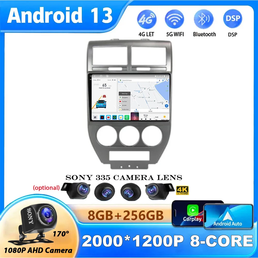 4G Android 13 для Dodge Caliber Jeep Compass 1 MK Patriot 2006 - 2010 автомобильное радио мультимедийный видеоплеер QLED навигация GPS авто
4G Android 13 для Dodge Caliber Jeep Compass 1 MK Patriot 2006 - 2010 автомобильное радио мультимедийный видеоплеер QLED навигация GPS авто