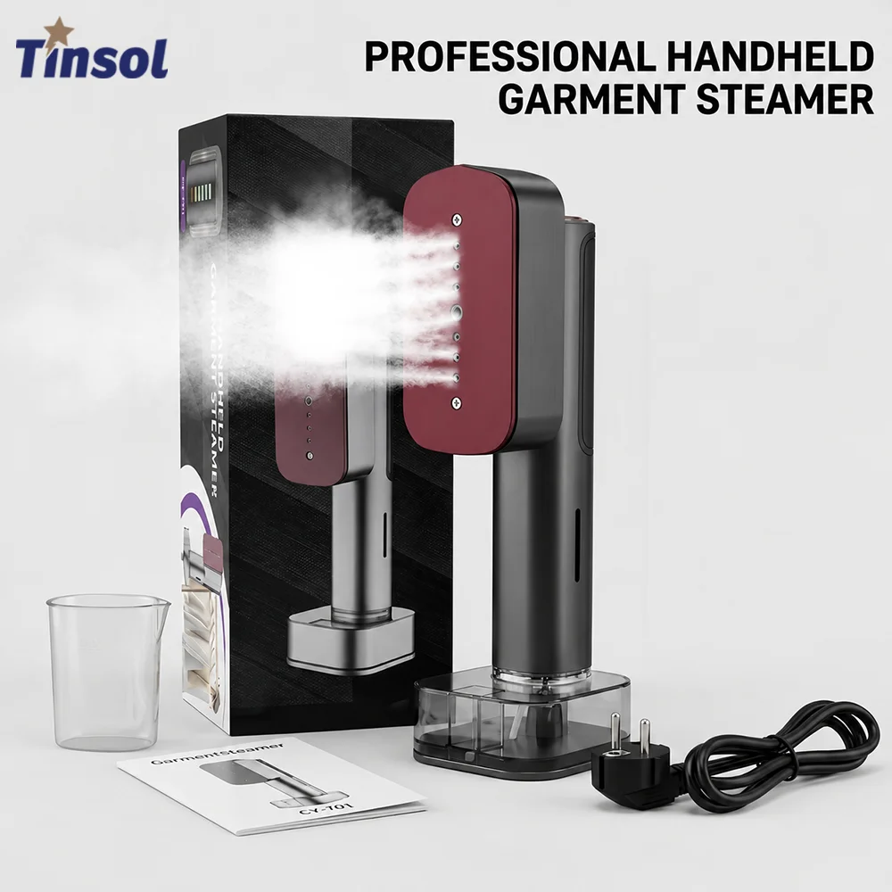 TINSOL 1200W Handheld Steam Garment Steamer with Digital Display, Multi-Function Portable Clothes Iron and Wrinkle Remover
TINSOL 1200W Handheld Steam Garment Steamer with Digital Display, Multi-Function Portable Clothes Iron and Wrinkle Remover