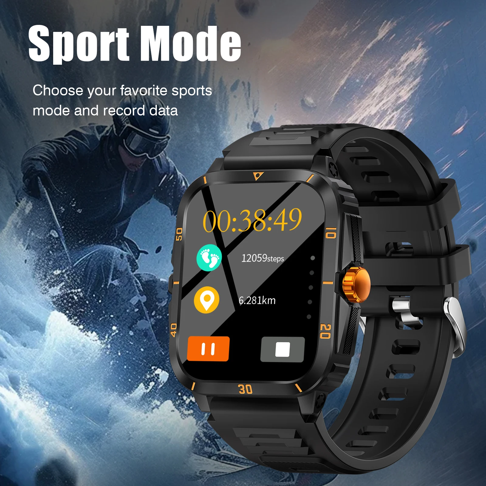 Smartwatch 1.83 inch HD touch screen, fitness tracker with wireless call answering/dialing
Smartwatch 1.83 inch HD touch screen, fitness tracker with wireless call answering/dialing