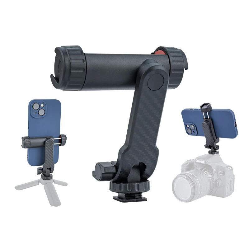 Multi-functional Phone Holder 360° Rotatable Clamp Phone Tripod Mount Rotatable with Dual Cold Shoe Mounts for Smartphone Vlog
Multi-functional Phone Holder 360° Rotatable Clamp Phone Tripod Mount Rotatable with Dual Cold Shoe Mounts for Smartphone Vlog