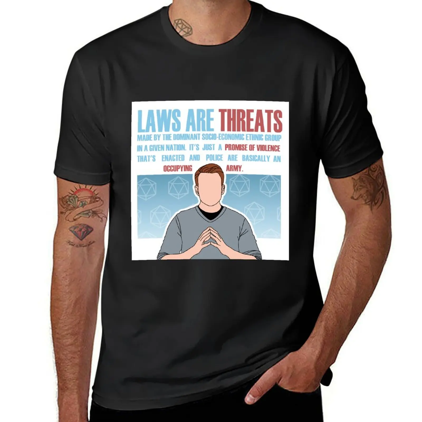 Laws are Threats - Brennan Lee Mulligan Quote T-Shirt kawaii clothes anime mens graphic t-shirts
Laws are Threats - Brennan Lee Mulligan Quote T-Shirt kawaii clothes anime mens graphic t-shirts