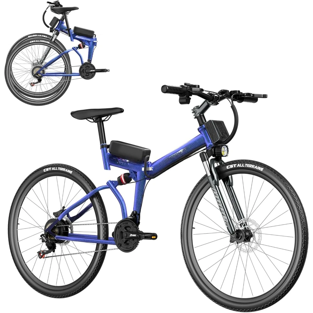 Foldable Electric Bike,500W&5 Mode Mountain Bike with 26'' Wheel Up to 20MPH,21 Speed&Dual Shock Absorber E Bike
Foldable Electric Bike,500W&5 Mode Mountain Bike with 26'' Wheel Up to 20MPH,21 Speed&Dual Shock Absorber E Bike