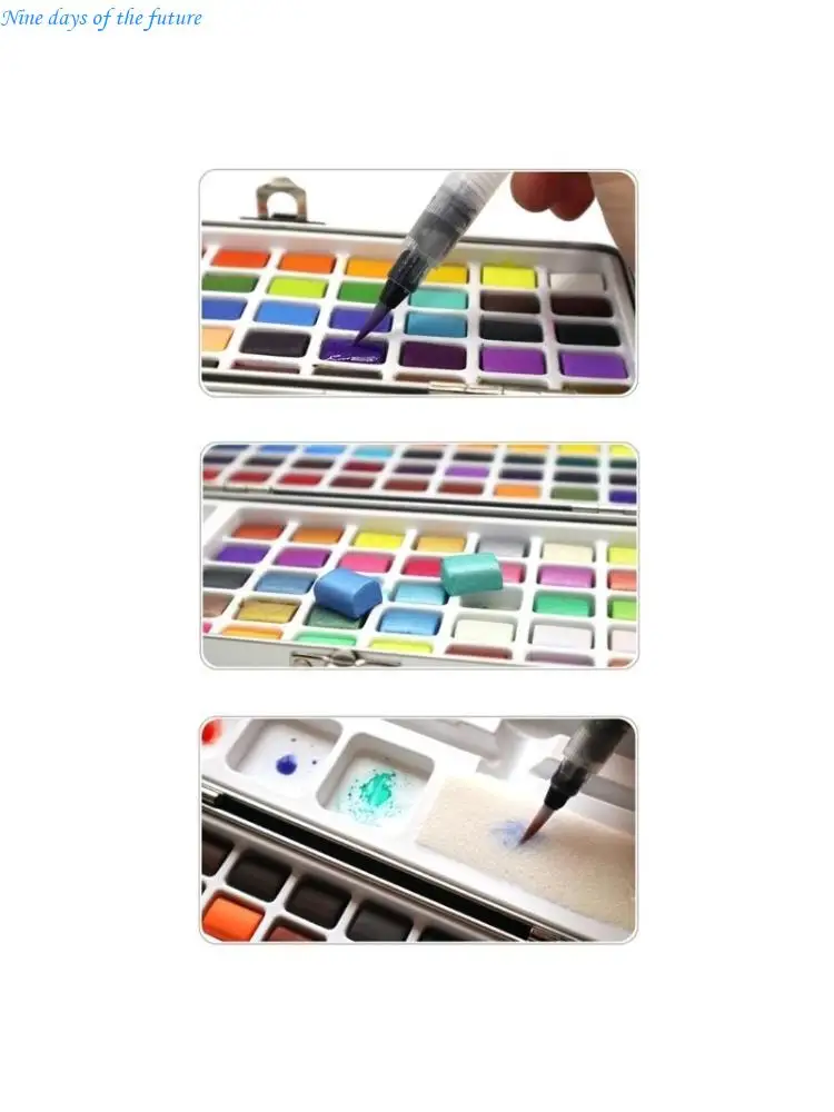 Watercolor Paint Set in Portable Box Watercolor Set with Palette Paint Brushes E65A
Watercolor Paint Set in Portable Box Watercolor Set with Palette Paint Brushes E65A