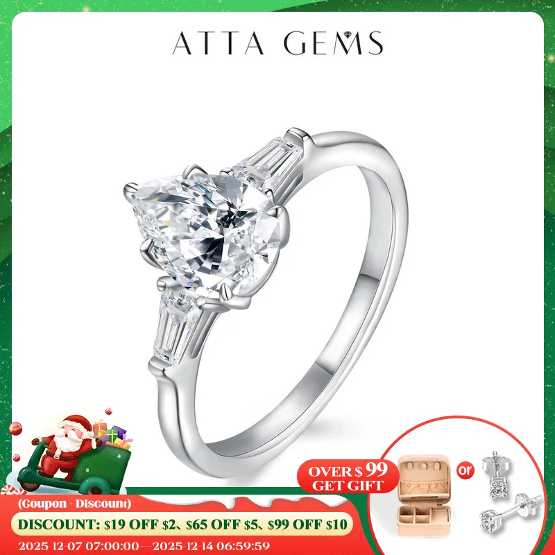 ATTAGEMS D Color 1.5CT Moissanite Ring for Women Real s925 Silver Gold Plated Bridal set for Wedding Engagement Fine Jewelry
ATTAGEMS D Color 1.5CT Moissanite Ring for Women Real s925 Silver Gold Plated Bridal set for Wedding Engagement Fine Jewelry