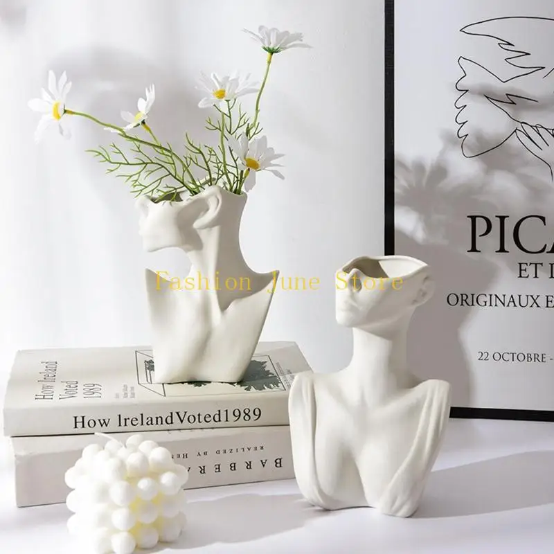 N5KA European-style Human Body Half-body Vase Silicone Mold Cement Plaster Mold Resin Tool for Making Flower Pot
N5KA European-style Human Body Half-body Vase Silicone Mold Cement Plaster Mold Resin Tool for Making Flower Pot