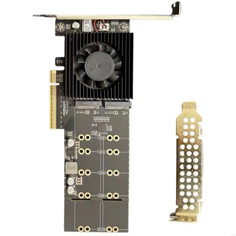 462E Four Slot PCIe4.0 NVMe SSDs Adapters High Bandwidth Transfer With Heat Dissipation Design
462E Four Slot PCIe4.0 NVMe SSDs Adapters High Bandwidth Transfer With Heat Dissipation Design