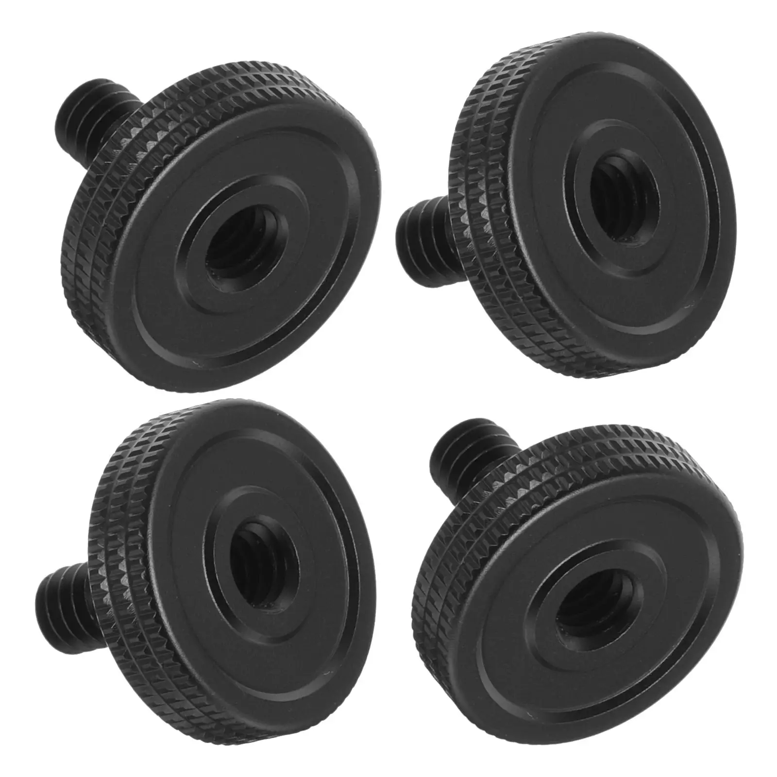 4pcs 1/4 Inch Camera Screws Black Double Teeth for Tripod L Bracket Flash Mount Plates Photography Accessories Thumb Screw Parts
4pcs 1/4 Inch Camera Screws Black Double Teeth for Tripod L Bracket Flash Mount Plates Photography Accessories Thumb Screw Parts