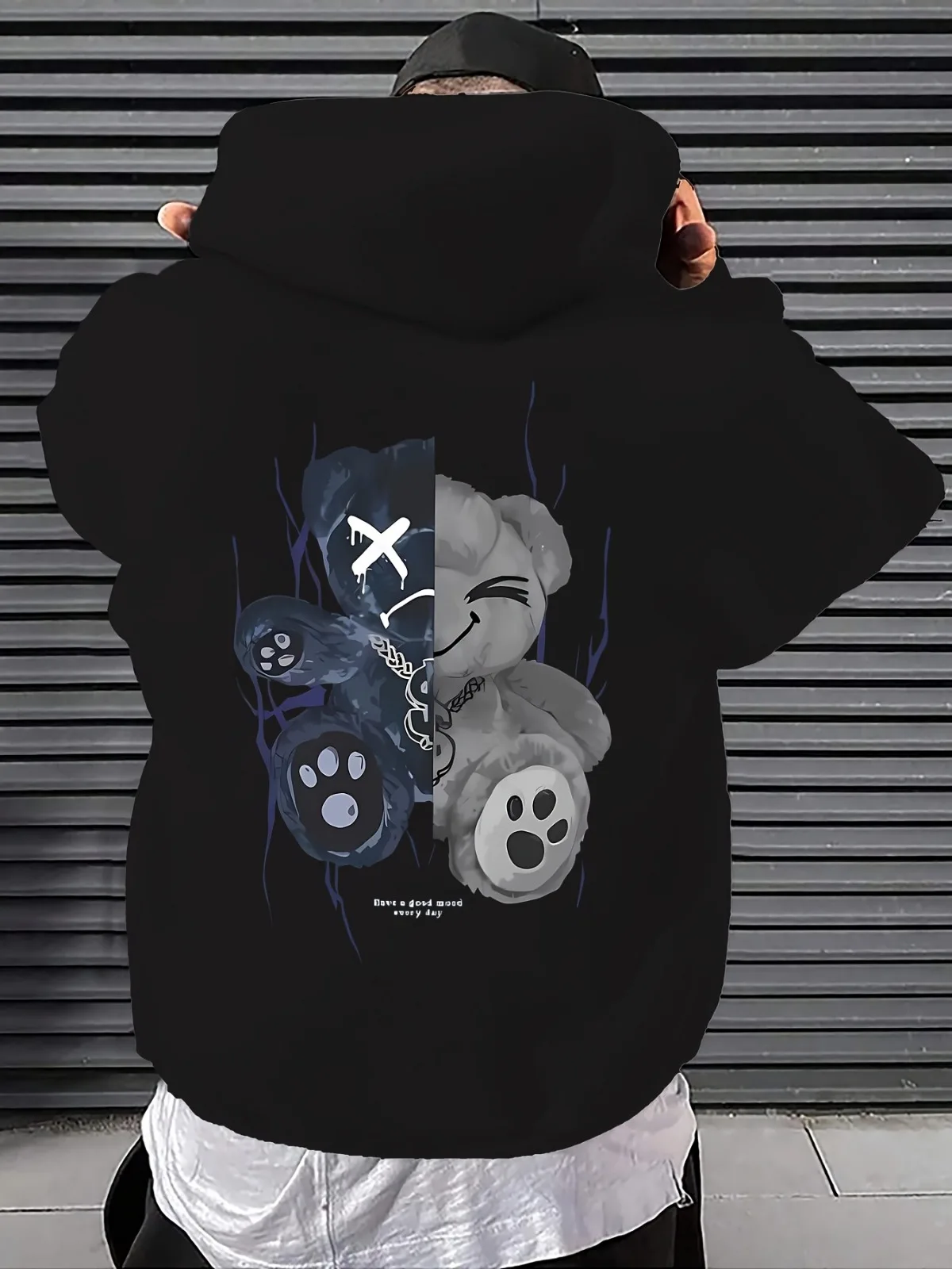 Men's Fashionable Hooded Sweatshirt with Bear Pattern for Casual Sports Loose and Thick Hooded Coat Men Sweatshirt Hoodie
Men's Fashionable Hooded Sweatshirt with Bear Pattern for Casual Sports Loose and Thick Hooded Coat Men Sweatshirt Hoodie
