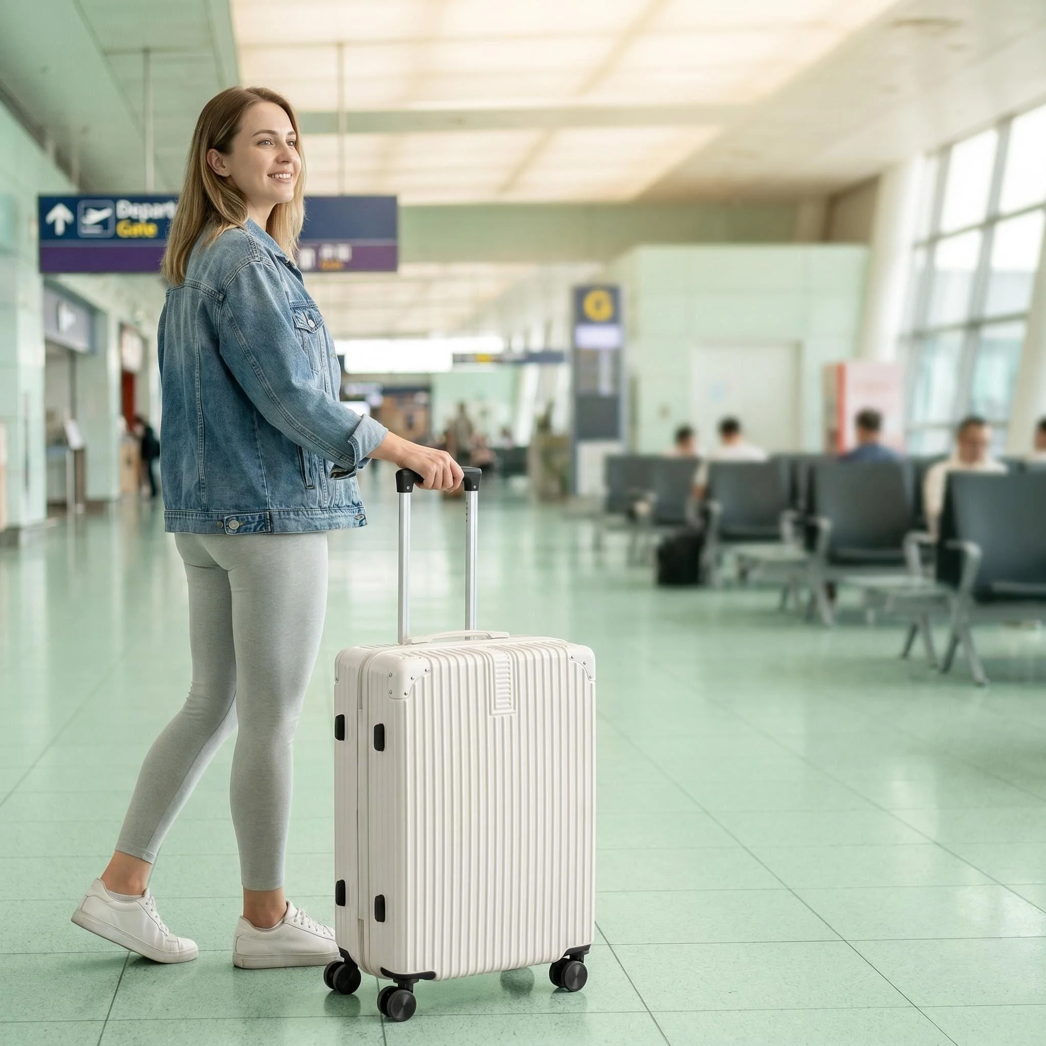 22/24/26 Inch Combination Lock Luggage - Silent Spinner Wheel Hard Shell Trolley Suitcase for Travel
22/24/26 Inch Combination Lock Luggage - Silent Spinner Wheel Hard Shell Trolley Suitcase for Travel