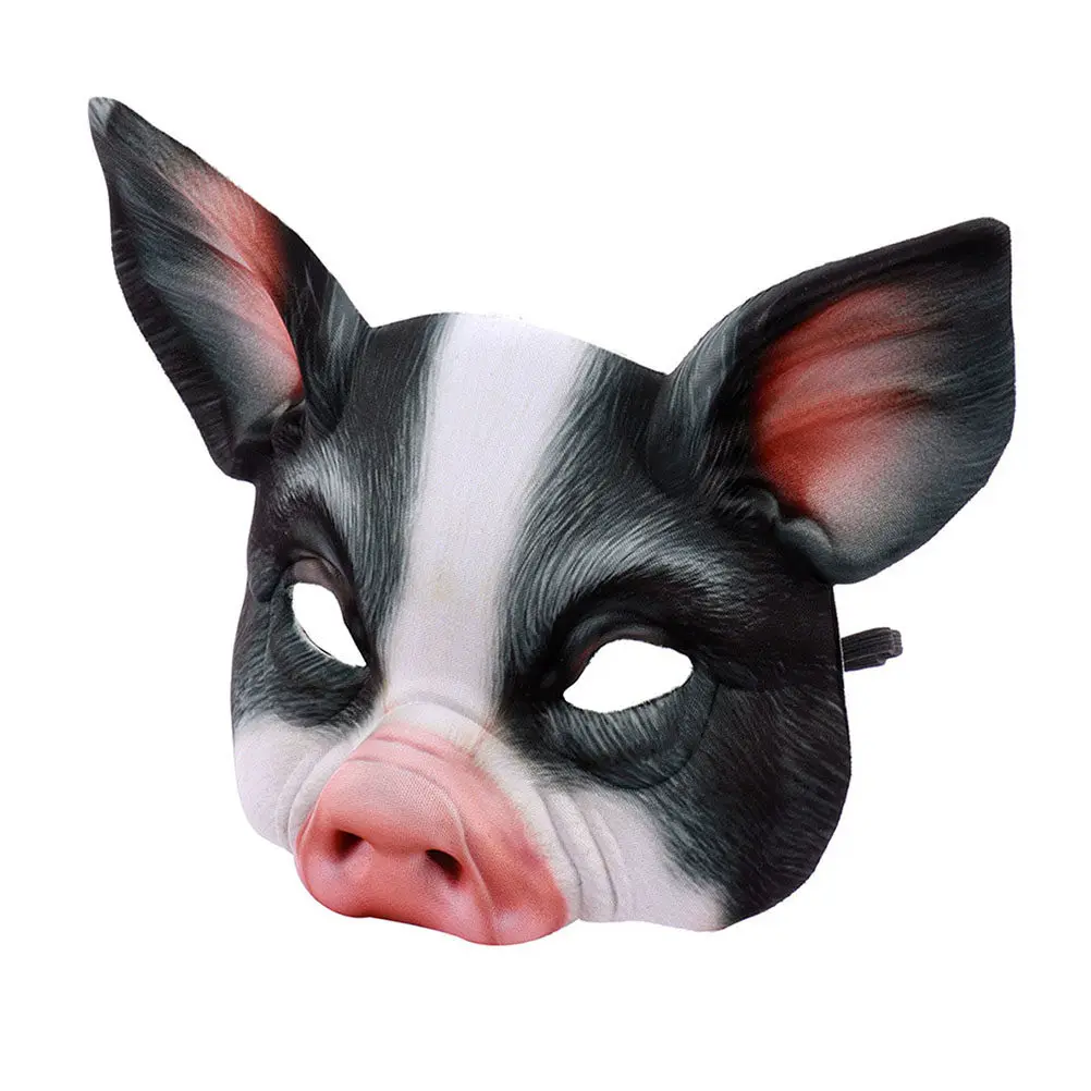 2Pcs Half Face Pig Animal Mask Lightweight for Party Festival Halloween Masquerade Dancing Ball Cosplay Party Mask
2Pcs Half Face Pig Animal Mask Lightweight for Party Festival Halloween Masquerade Dancing Ball Cosplay Party Mask