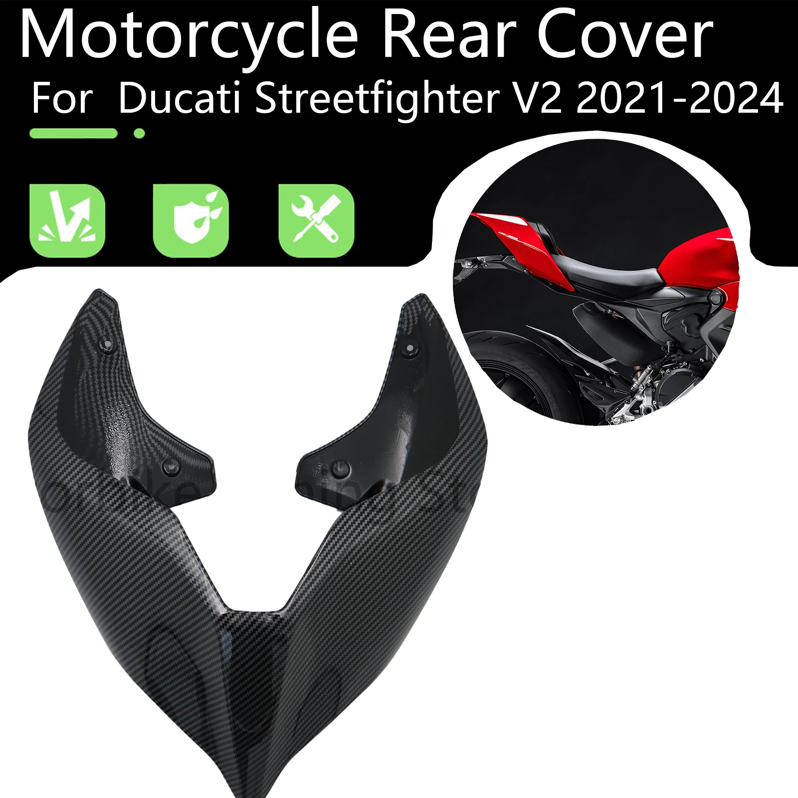 Motorcycle Accessories Rear Cover Rear Fairing For Ducati Streetfighter V2 v2 2021 2022 2023 2024 Rear Hump Single Seat Cover
Motorcycle Accessories Rear Cover Rear Fairing For Ducati Streetfighter V2 v2 2021 2022 2023 2024 Rear Hump Single Seat Cover
