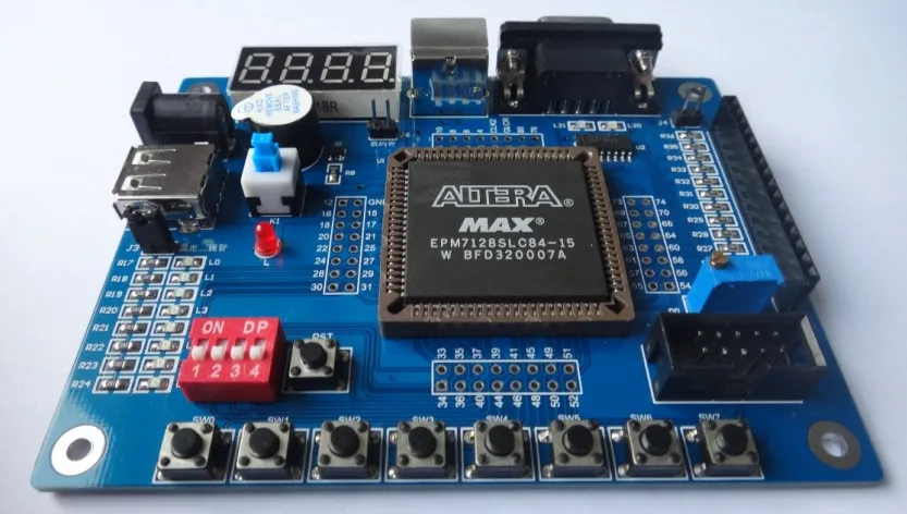Макетная плата CPLD EPM7128SLC84 (доступна с USB-погрузчиком, ЖК-дисплей 1602 дюйма)
Макетная плата CPLD EPM7128SLC84 (доступна с USB-погрузчиком, ЖК-дисплей 1602 дюйма)