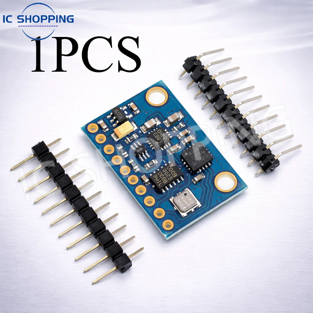 1PCS GY-801 BMP180 9 Axis IMU Sensor Magnetometer Accelerometer Gyroscope Flight Control Module for Arduino MWC UAV Robotics
1PCS GY-801 BMP180 9 Axis IMU Sensor Magnetometer Accelerometer Gyroscope Flight Control Module for Arduino MWC UAV Robotics