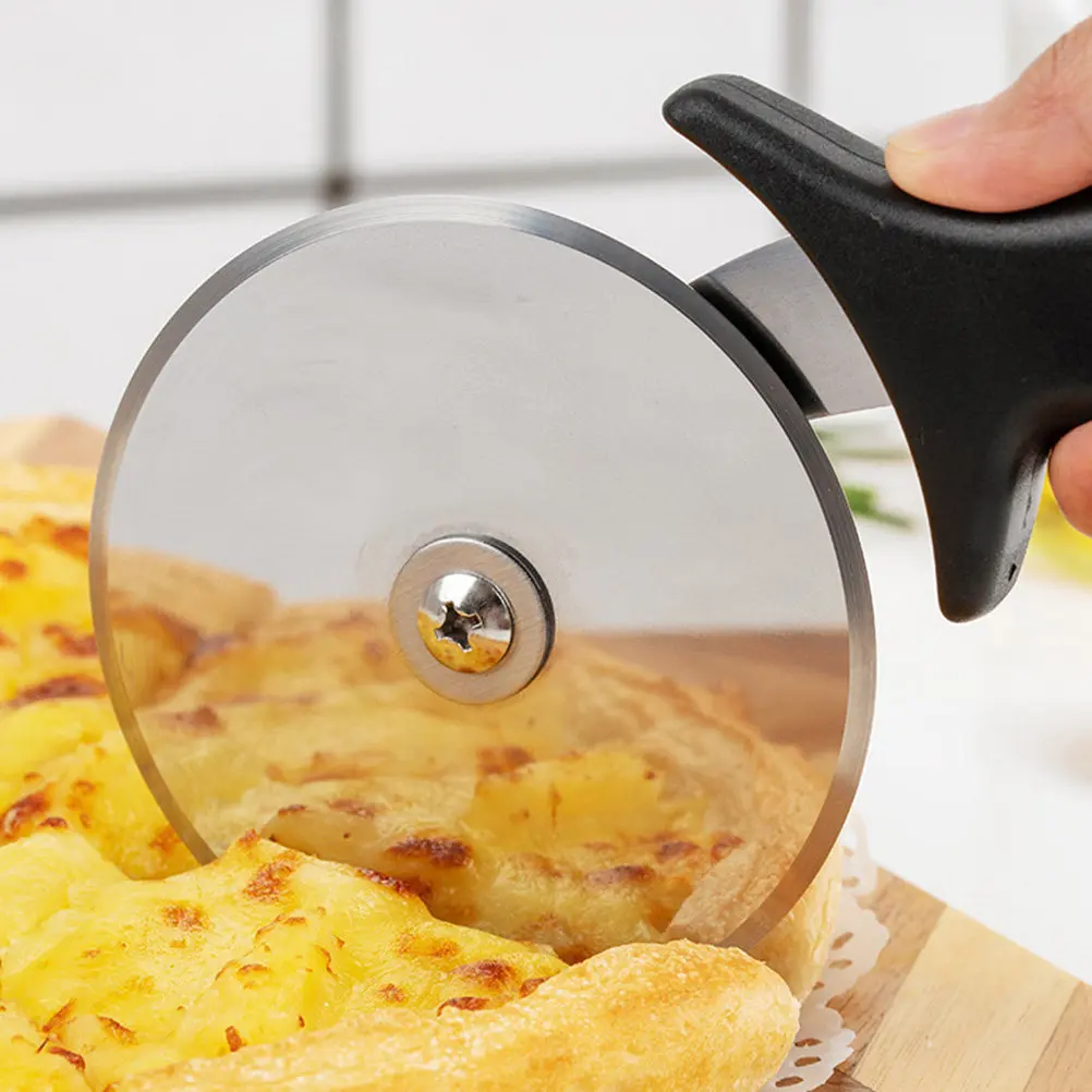 1Pcs Heavy Duty Stainless Steel Pizza Cutter Wheel Comfort Grip Handle Cuts Pizza Dough Pastries Smoothly Dishwasher Safe Slicer
1Pcs Heavy Duty Stainless Steel Pizza Cutter Wheel Comfort Grip Handle Cuts Pizza Dough Pastries Smoothly Dishwasher Safe Slicer