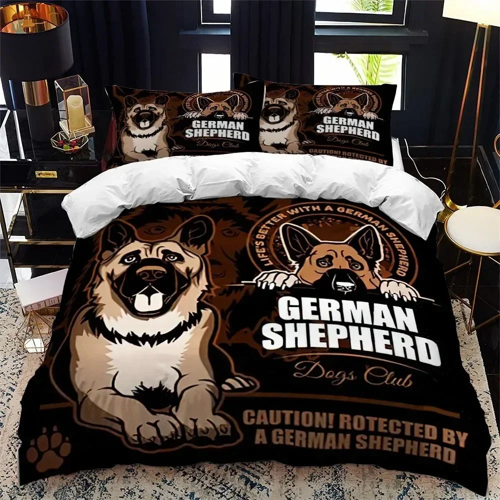 German Shepherd Purebred Hound Animal Comfortable Duvet Cover Pillowcase Bedding Set Children Bedroom Decoration Home Textile
German Shepherd Purebred Hound Animal Comfortable Duvet Cover Pillowcase Bedding Set Children Bedroom Decoration Home Textile