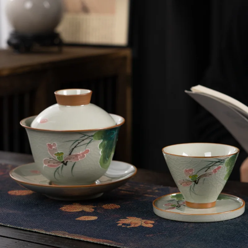 Чайная посуда Gaiwan Chawan, набор из чаши для супа, китайские кружки кунг-фу, фарфоровая керамическая посуда, лезвие для церемонии, белая акадама
Чайная посуда Gaiwan Chawan, набор из чаши для супа, китайские кружки кунг-фу, фарфоровая керамическая посуда, лезвие для церемонии, белая акадама