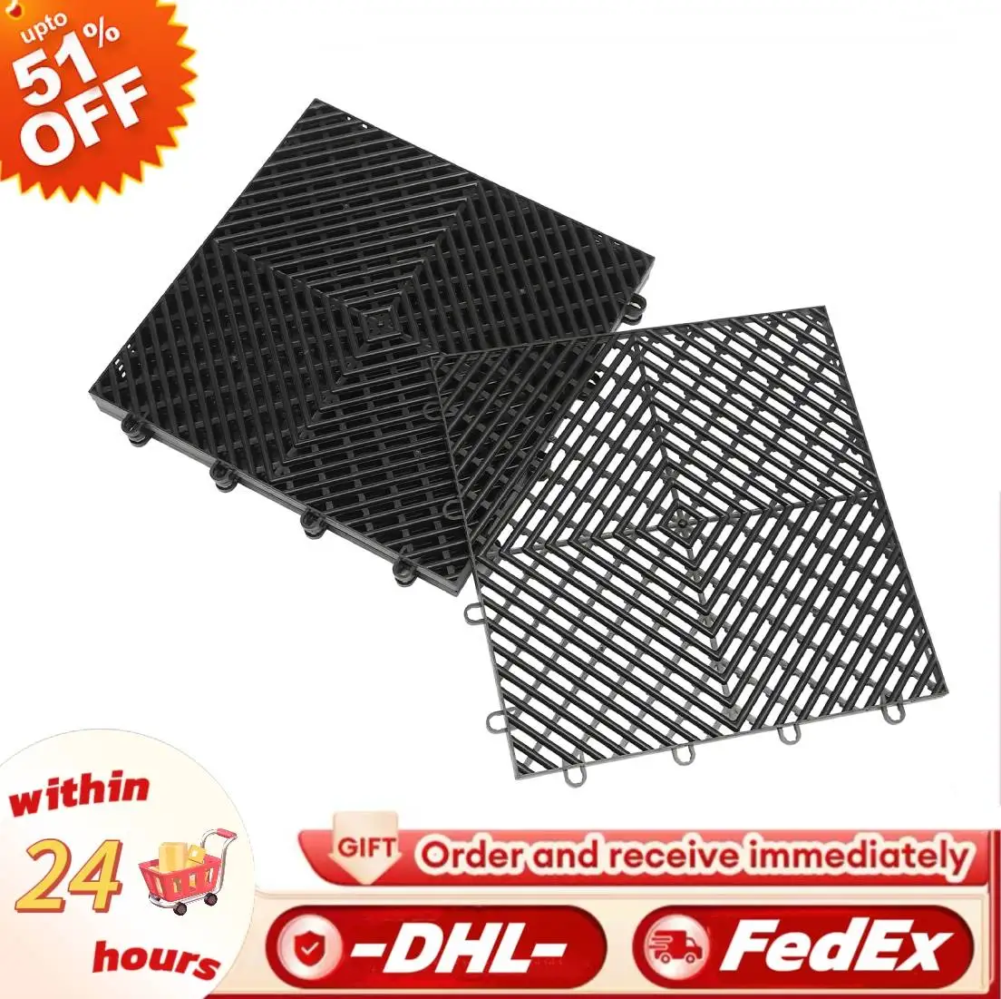 12x12x0.5 Inches Interlocking Garage Floor Tiles 25/50/55 Pieces Deck Tiles for Auto Repair Store PP Material Black Green Red
12x12x0.5 Inches Interlocking Garage Floor Tiles 25/50/55 Pieces Deck Tiles for Auto Repair Store PP Material Black Green Red