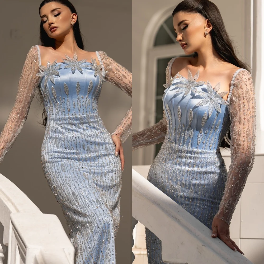 Customized Exquisite Spaghetti Straps Sleeveless Evening Dress High Quality Satin Prom Dresses Delicate Crystal Party Gowns
Customized Exquisite Spaghetti Straps Sleeveless Evening Dress High Quality Satin Prom Dresses Delicate Crystal Party Gowns