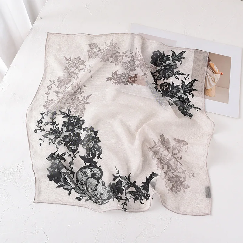100% Silk designer scarf for women vintage black floral print head scarf pure silk elegant women shawls winter accessories
100% Silk designer scarf for women vintage black floral print head scarf pure silk elegant women shawls winter accessories