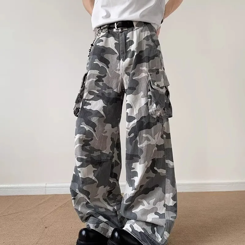 American High Street Camouflage Work Pants Loose Straight Leg Jeans Casual Wide Leg Pants for Men And Women
American High Street Camouflage Work Pants Loose Straight Leg Jeans Casual Wide Leg Pants for Men And Women