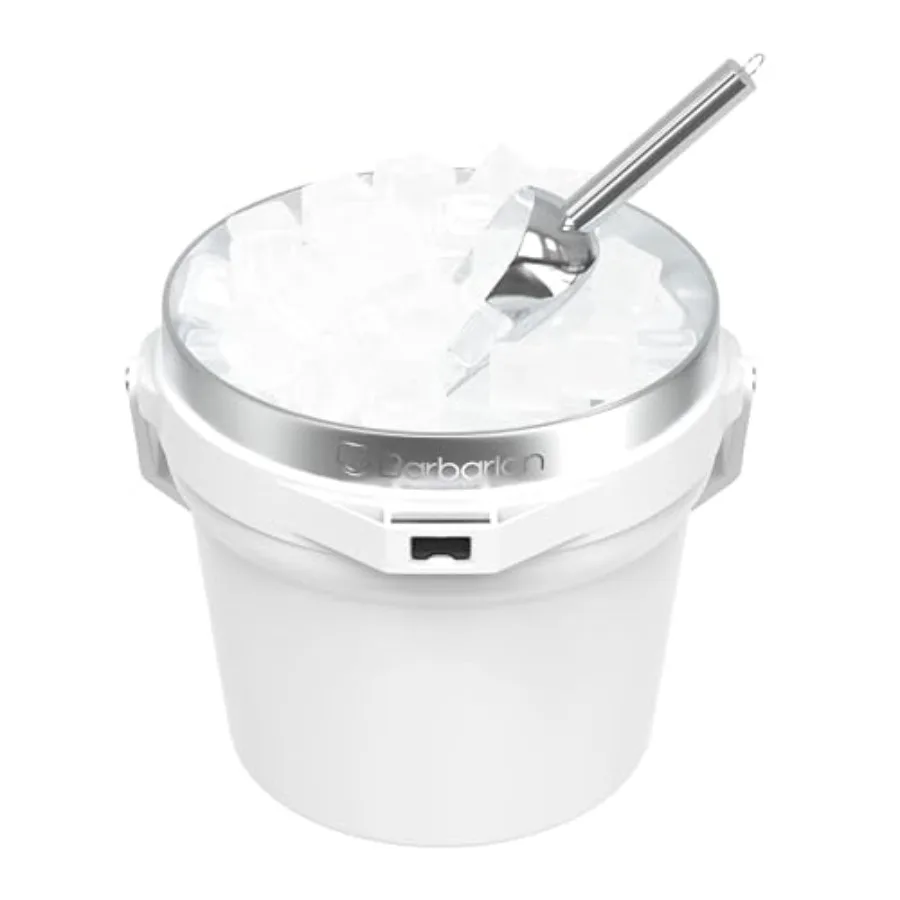 Barbarian Beverage Bucket Double-Wall Vacuum Insulated Ice Bucket with Lid Extra Large 7 Litre Capacity with Ice Scoop and Buil
Barbarian Beverage Bucket Double-Wall Vacuum Insulated Ice Bucket with Lid Extra Large 7 Litre Capacity with Ice Scoop and Buil