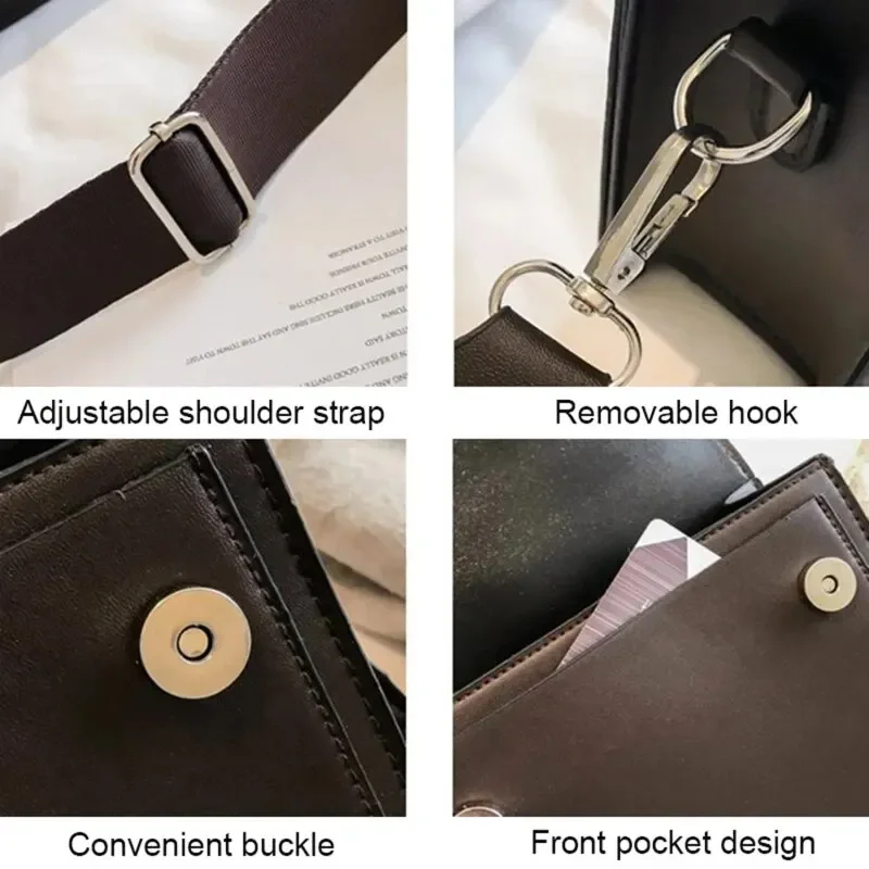 Women PU Leather Crossbody Bag Fashion Shoulder Messenger Handbag Small Flap Bag for Travel
Women PU Leather Crossbody Bag Fashion Shoulder Messenger Handbag Small Flap Bag for Travel
