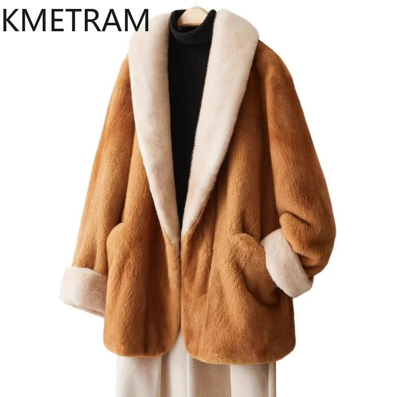 KMETRAM 100% Whole Mink Fur Jacket Woman Luxury Shawl Collar Real Mink Fur Coat Winter Outerwears Women Clothing 2025 Fourrure
KMETRAM 100% Whole Mink Fur Jacket Woman Luxury Shawl Collar Real Mink Fur Coat Winter Outerwears Women Clothing 2025 Fourrure