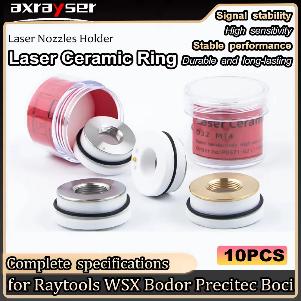 10PCS Laser Ceramic M5 M8 M11 M14 Laser Nozzle Holder for Raytools WSX Precitec Bodor BOCI Fiber Laser Cutting Head
10PCS Laser Ceramic M5 M8 M11 M14 Laser Nozzle Holder for Raytools WSX Precitec Bodor BOCI Fiber Laser Cutting Head