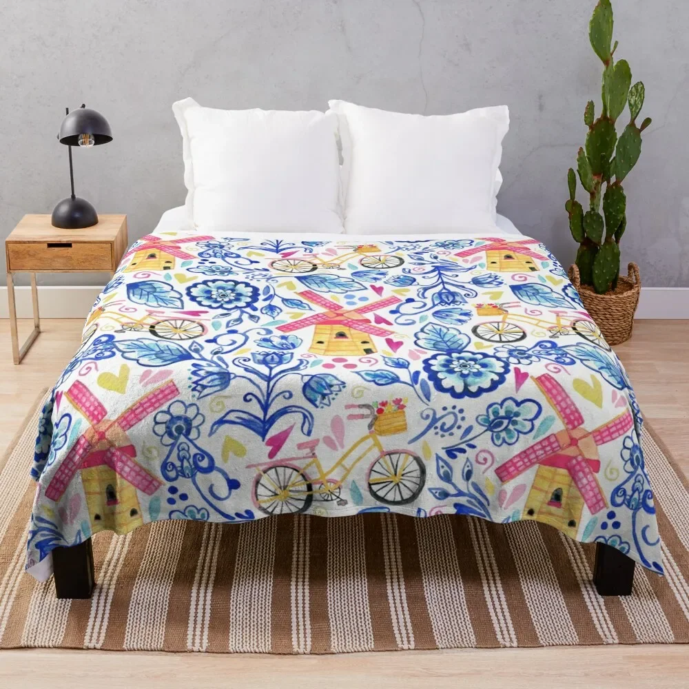 Netherlands Whimsy - Delft, Bicycles & Ornamental Windmills Throw Blanket Plaid on the sofa Nap Blankets
Netherlands Whimsy - Delft, Bicycles & Ornamental Windmills Throw Blanket Plaid on the sofa Nap Blankets