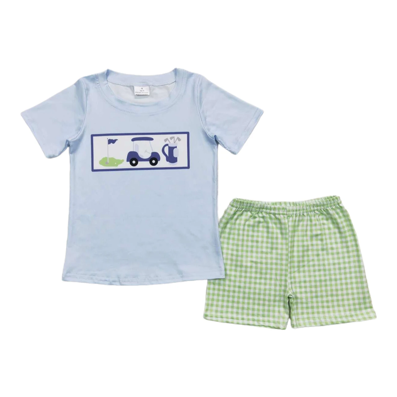 Hot Sale Baby Boys Golf Hole In One Shirt Green Checkered Shorts Clothes Sets Boutique Kids Designer Clothes Boys 2pc Outfits
Hot Sale Baby Boys Golf Hole In One Shirt Green Checkered Shorts Clothes Sets Boutique Kids Designer Clothes Boys 2pc Outfits