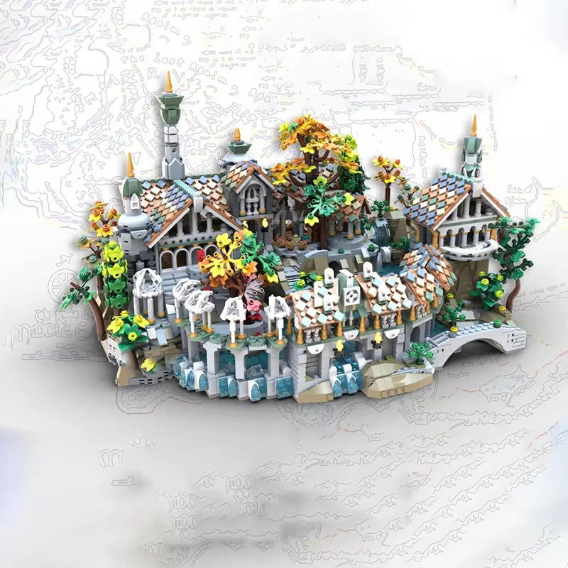 Moc famous film and television castle building Twilight Valley model DIY assembly building block toys children's birthday gift 
Moc famous film and television castle building Twilight Valley model DIY assembly building block toys children's birthday gift