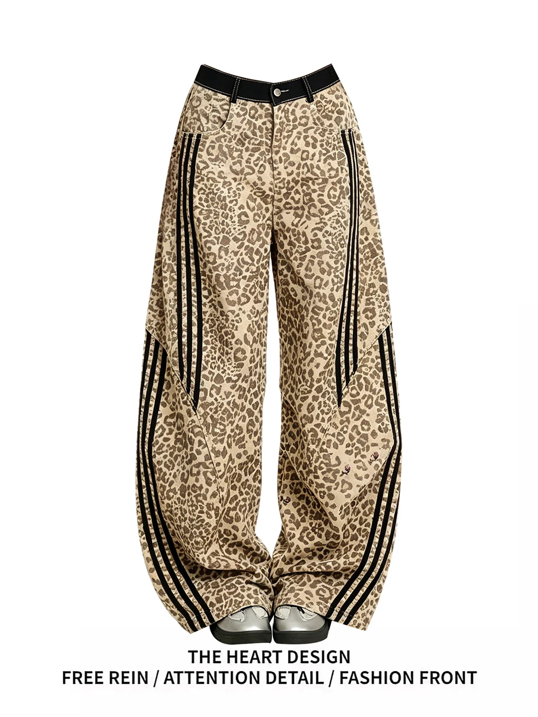 American Retro High Street Leopard Print Wide Leg Jeans Women's Loose Bf Style Summer New Fashion Slimming Jeans
American Retro High Street Leopard Print Wide Leg Jeans Women's Loose Bf Style Summer New Fashion Slimming Jeans