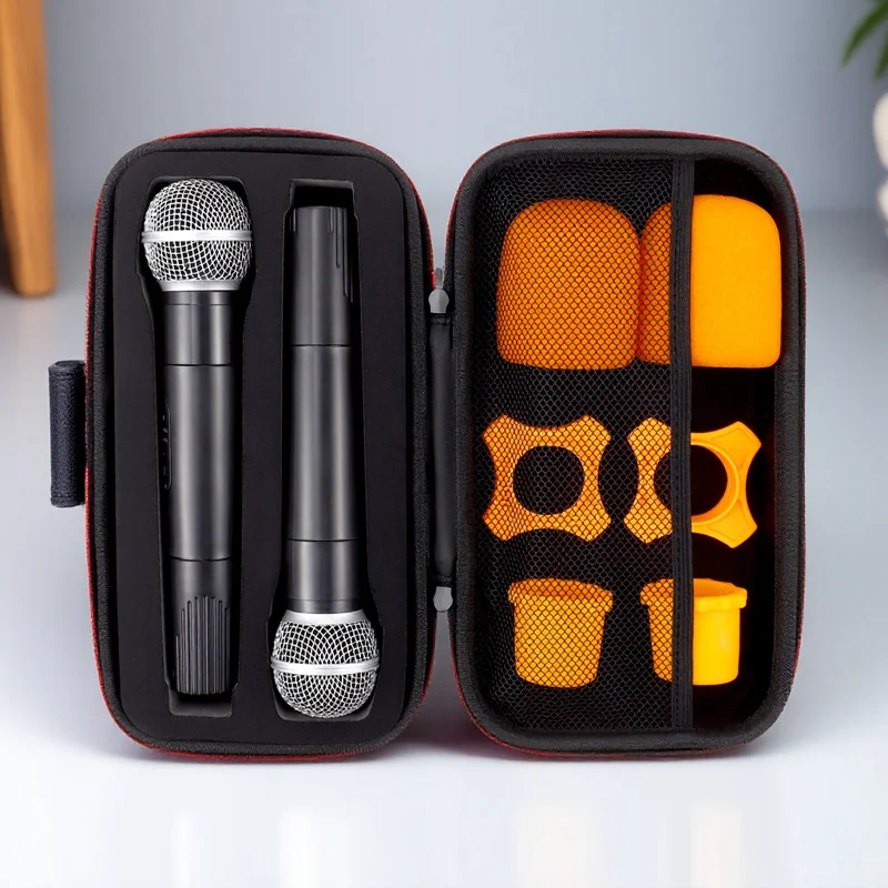 Premium Wireless Mic Case Eva Build Heavy Duty Sponge Lining Secure Zip Closure Large Room for Microphone and All Accessories
Premium Wireless Mic Case Eva Build Heavy Duty Sponge Lining Secure Zip Closure Large Room for Microphone and All Accessories