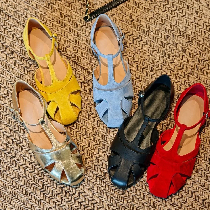 Summernew Arrivalretrocut Out Woven Roman Sandals Women's One-piece Buckle Strap Easiest for Matchflats Toe-cap Sandals
Summernew Arrivalretrocut Out Woven Roman Sandals Women's One-piece Buckle Strap Easiest for Matchflats Toe-cap Sandals