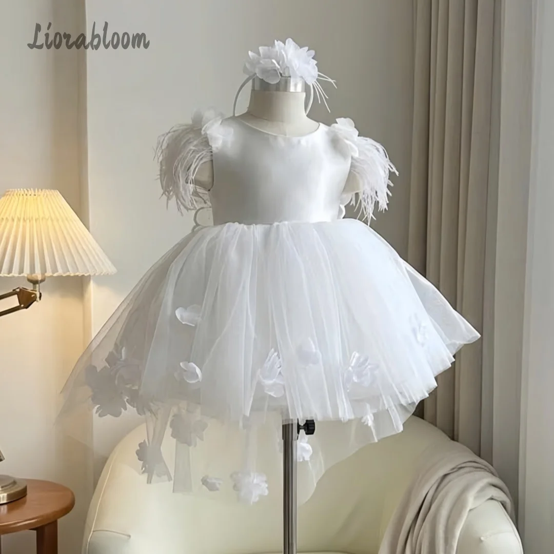 Customized Flower Girl Dress Colorful Princess Gown Feather-Embellished Tulle Ball Gown Wedding Party Attire свадебное платье
Customized Flower Girl Dress Colorful Princess Gown Feather-Embellished Tulle Ball Gown Wedding Party Attire свадебное платье