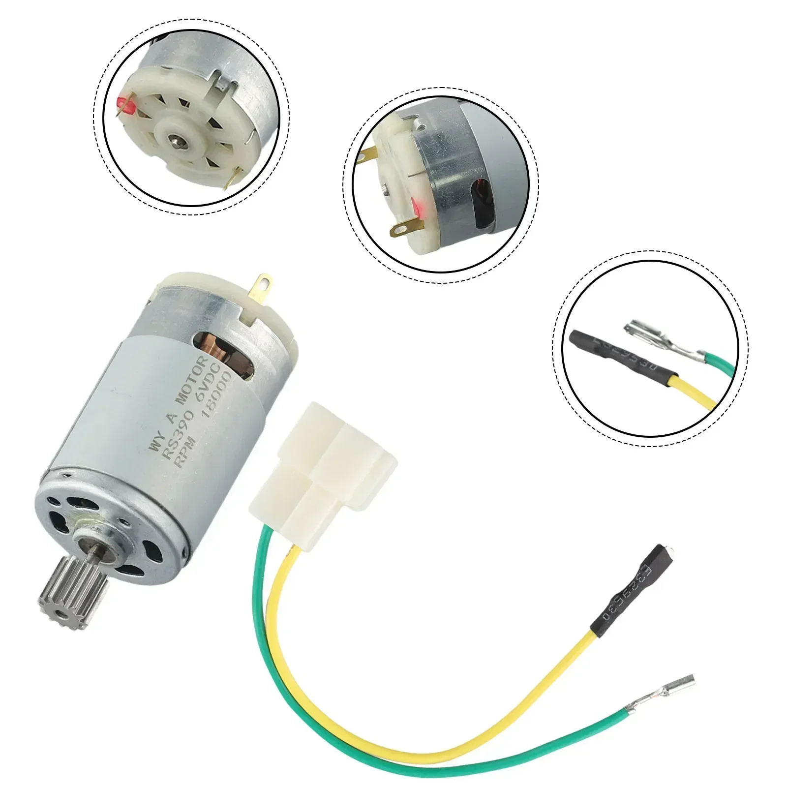 Hot Sale Motors For Kids Electric Car Replacement Accessory Kit 550 RS390 RS380 12V 6V DL555 24V 10 Teeth 1 Cm
Hot Sale Motors For Kids Electric Car Replacement Accessory Kit 550 RS390 RS380 12V 6V DL555 24V 10 Teeth 1 Cm