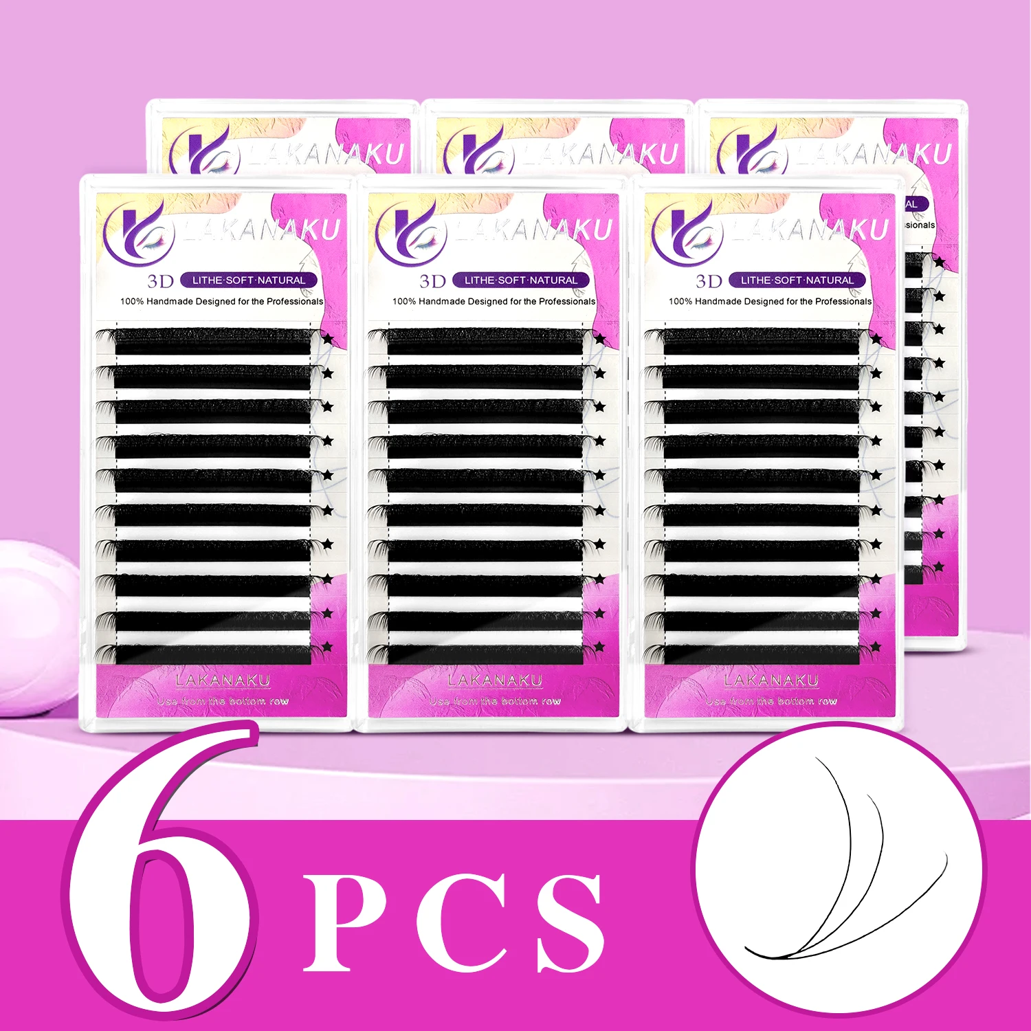LAKANAKU 6 Trays 3D W Shape Eyelash Extensions Volume Fans Cilios W Shaped Natural Soft Clover Lashes
LAKANAKU 6 Trays 3D W Shape Eyelash Extensions Volume Fans Cilios W Shaped Natural Soft Clover Lashes