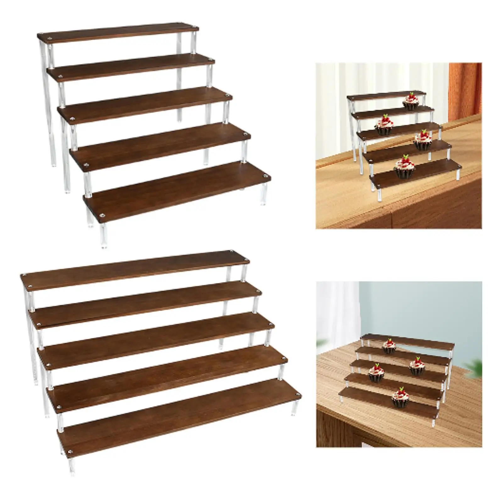 Wooden Display Riser Stand Cupcake Stand Countertop Decorative Creative Perfume Organizer Stand for Collectibles Crafts Table
Wooden Display Riser Stand Cupcake Stand Countertop Decorative Creative Perfume Organizer Stand for Collectibles Crafts Table