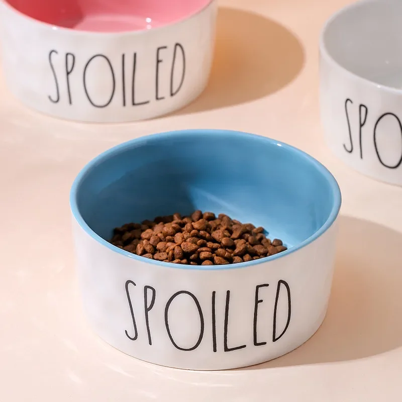 Cartoon Pet Feeders English Letters High Quality Thick Non-slip Ceramics Bowls for Dogs and Cats Pet Supplies Accessories
Cartoon Pet Feeders English Letters High Quality Thick Non-slip Ceramics Bowls for Dogs and Cats Pet Supplies Accessories