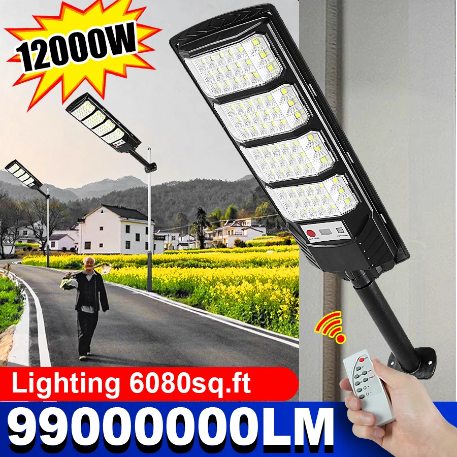 99000000LM Новейший уличный светодиодный светильник на солнечной энергии 2026 года, 12000 Вт, водонепроницаемый, с датчиком движения, для сада и улицы, наружный настенный светильник
99000000LM Новейший уличный светодиодный светильник на солнечной энергии 2026 года, 12000 Вт, водонепроницаемый, с датчиком движения, для сада и улицы, наружный настенный светильник