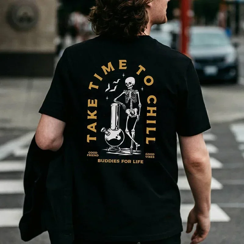 Men Clothing Heavy Metal Rock Skull Graphic Tshirts Grunge Punk Gothic Short-sleev Tops Male Oversized Tees Camiseta Hombre
Men Clothing Heavy Metal Rock Skull Graphic Tshirts Grunge Punk Gothic Short-sleev Tops Male Oversized Tees Camiseta Hombre